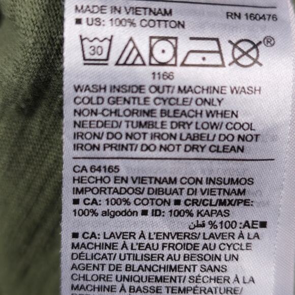 Old Navy Top Womens Size XS Knit Tie Back Tank Olive Green Gold Pineapple Print - Picture 13 of 16